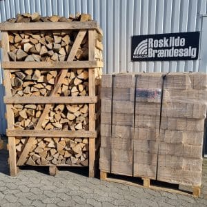 træbriketter - lufttørret bøgebrænde